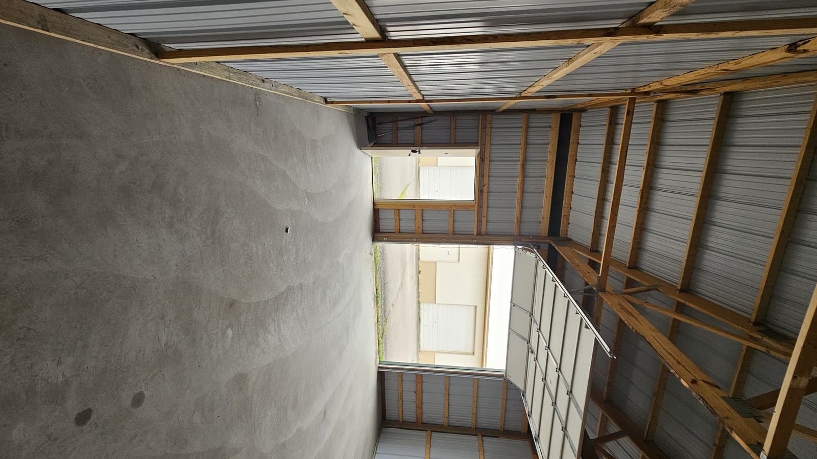 Storage unit interior showing width and depth — 24x24 drive-in unit